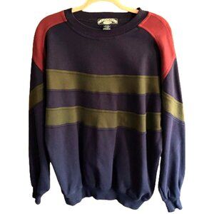Vintage 90s cozy comfy Jockey color block cotton sweatshirt